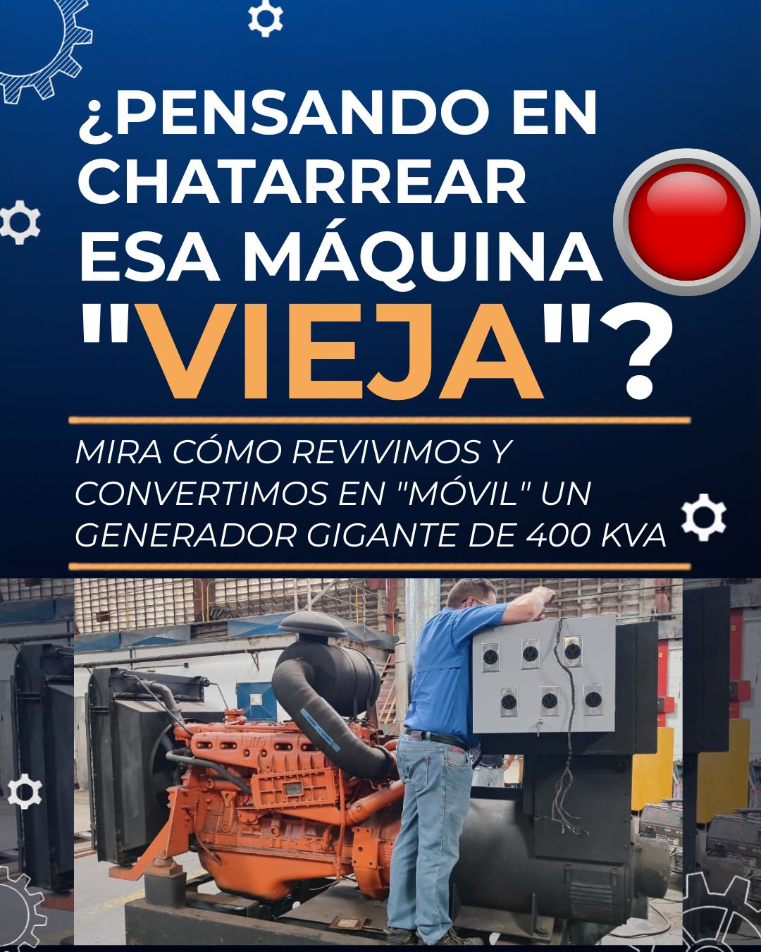 Imagen principal del proyecto Mantenimiento Integral y Adecuación Eléctrica para Generador de 400 KVA